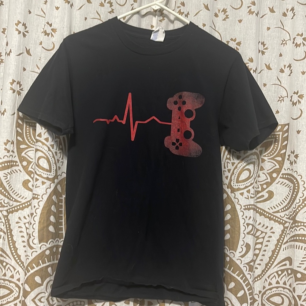 Black & Red Gamer Graphic Tee
